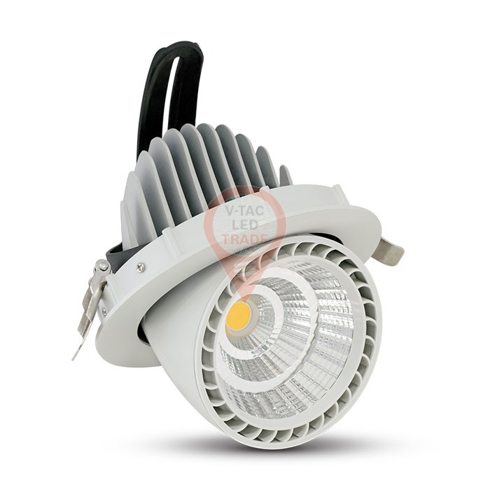 33W LED Zoom Fitting Downlight Round Natural White