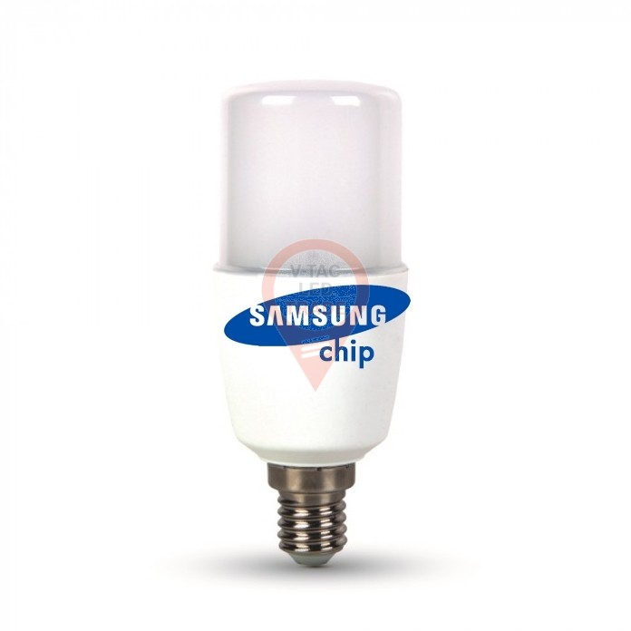 LED Bulb Samsung chip -  8W  E27 T37 Plastic Warm White