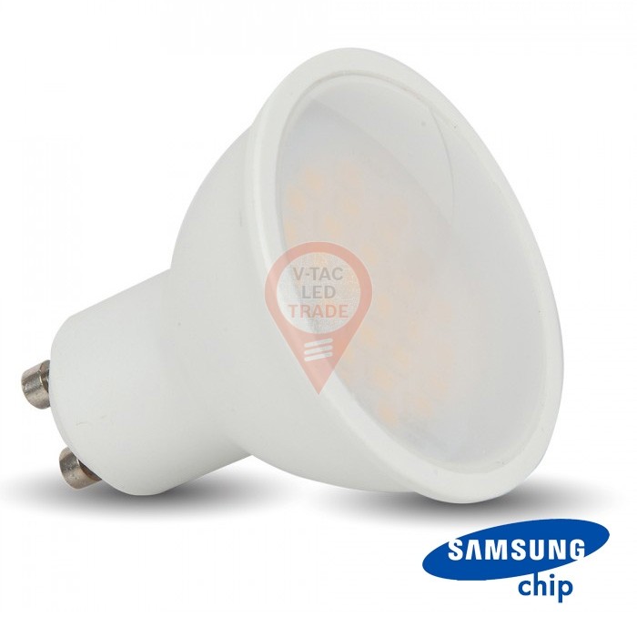 LED Spotlight SAMSUNG CHIP - GU10 5W Smooth Plastic 110`D 4000K