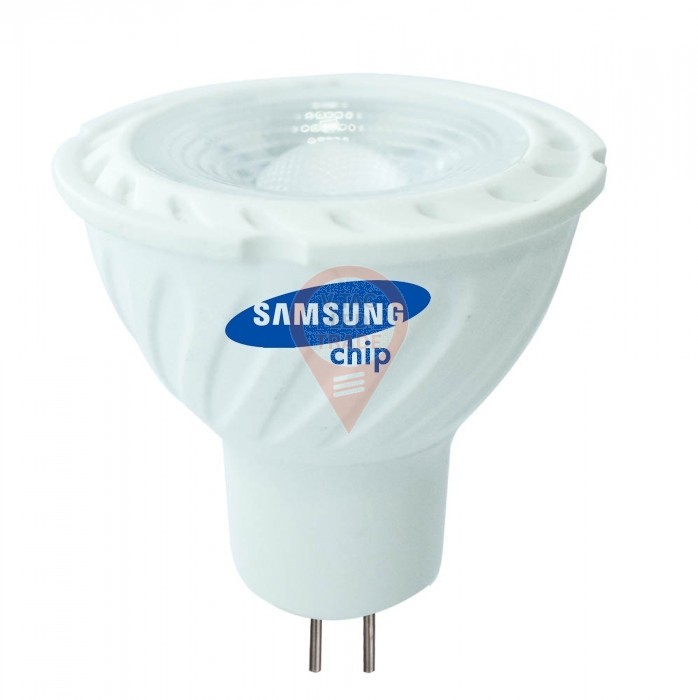 LED Spotlight SAMSUNG CHIP - GU5.3 6.5W MR16 Ripple Plastic Lens Cover 38` 4000K