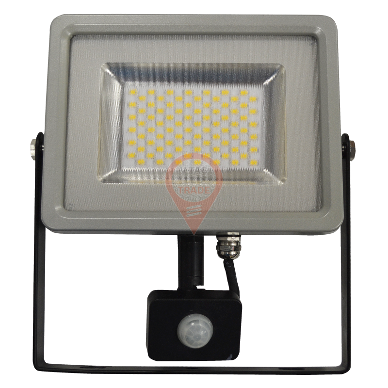 30W LED Sensor Floodlight Black/Grey body SMD,  Warm White