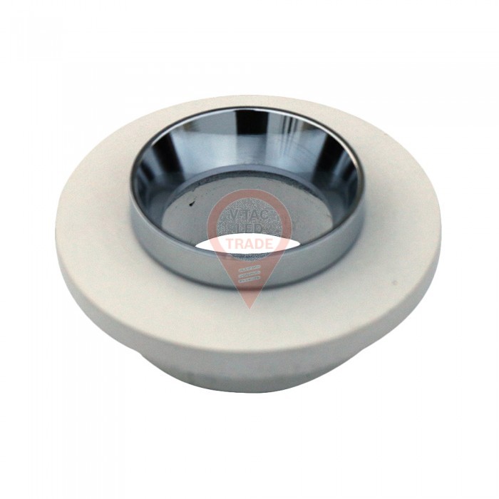 GU10 Fitting Concrete Metal Off White Recessed Light With Chrome Round