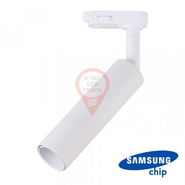 7W LED Tracklight SAMSUNG CHIP White Body Warm White