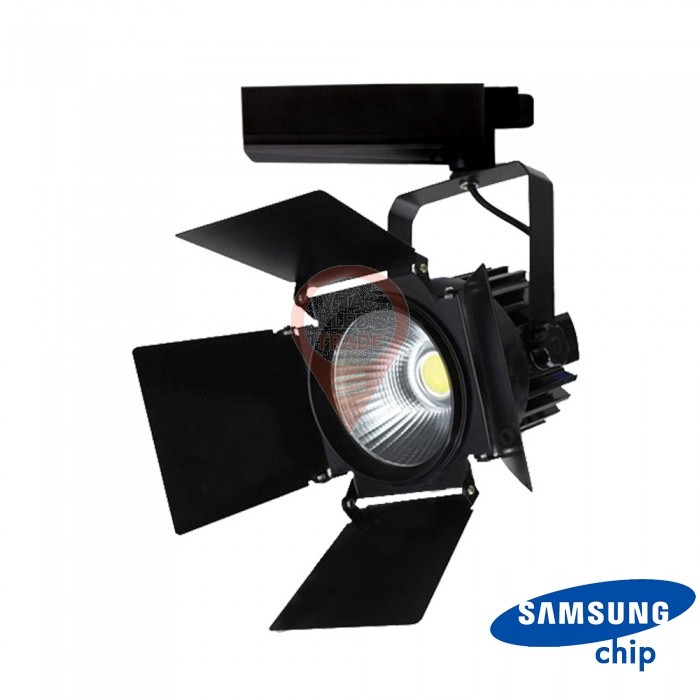 33W LED Tracklight SAMSUNG CHIP Black Body 5000K