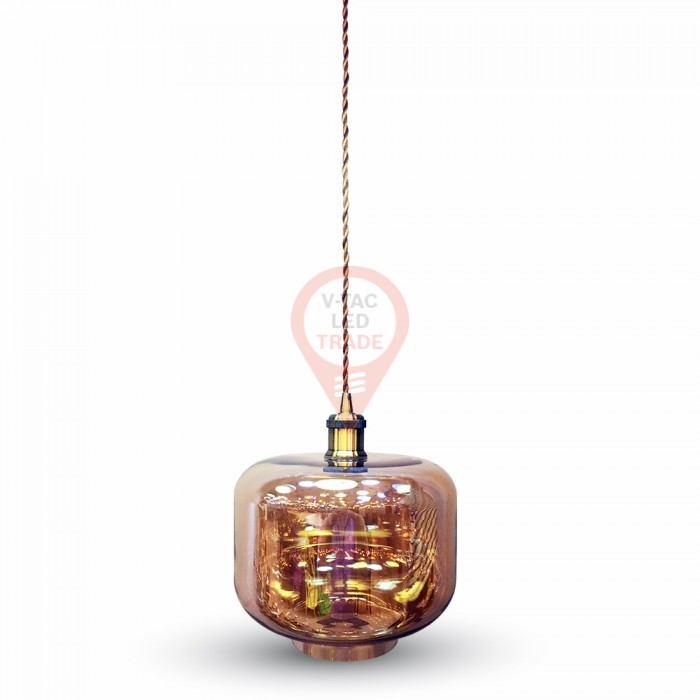 Glass Pendant Light Amber
