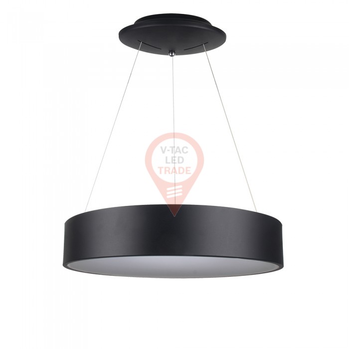 20W LED Surface Smooth Pendant Light Dimmable Black 3000K