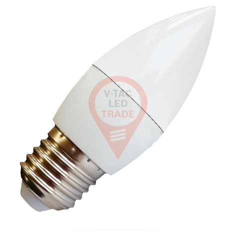 LED Bulb - 5.5W E27 Candle White