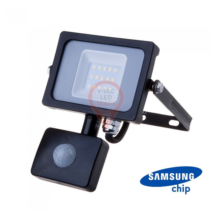 30W LED Sensor Floodlight SAMSUNG CHIP Cut-OFF Function Black Body 6400K
