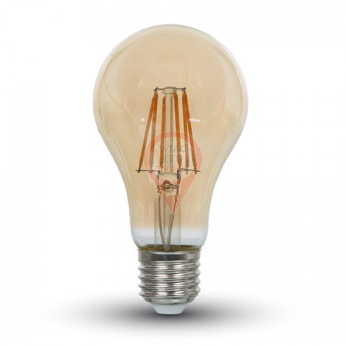 Filament LED Bulb - 8W E27 A67 Amber Cover Warm White
