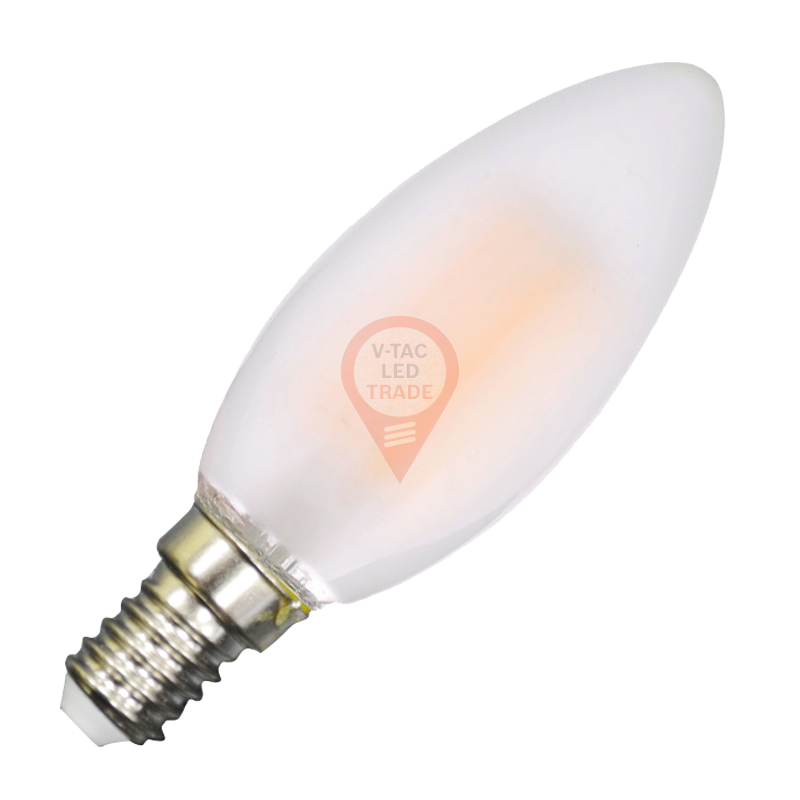 LED Bulb - 4W Filament E14 Frost Cover Candle White