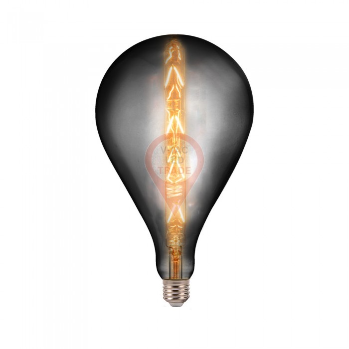 LED Bulb - 8W E27 G165 Grey Smoky Dimmable 2200K