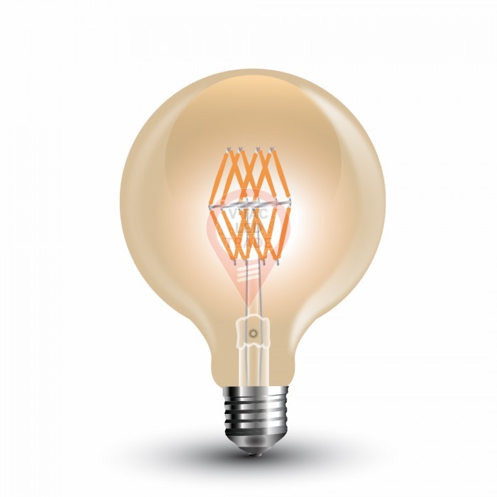 LED Bulb - 8W Filament E27 G95 Amber Warm White 