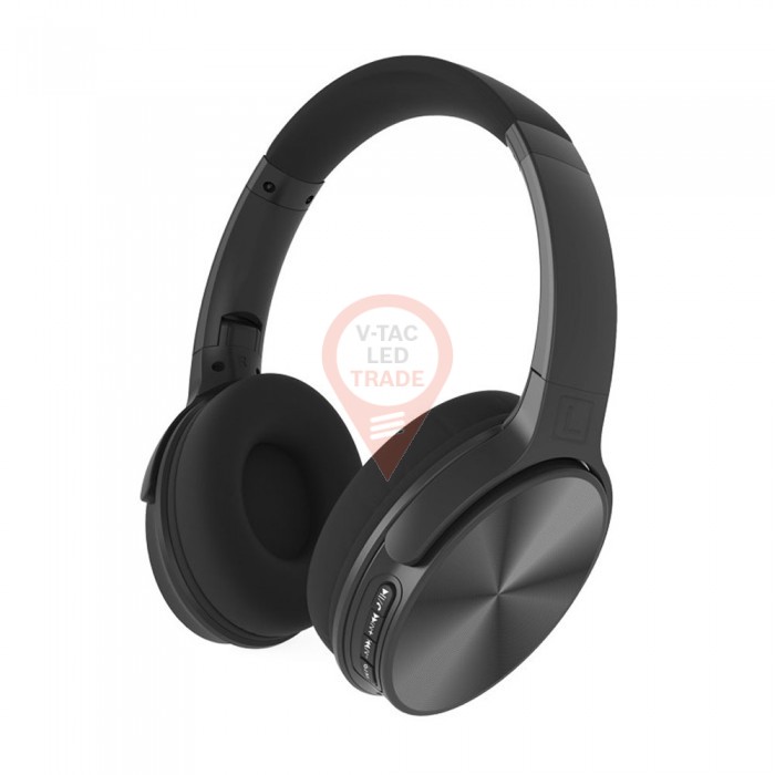 Bluetooth Wireless Headphone Rotable Head 500mAh Black W/BAG