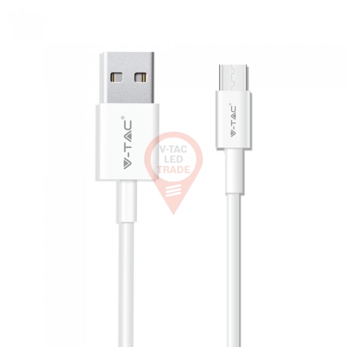 1m. Type C USB Cable White - Silver Series 