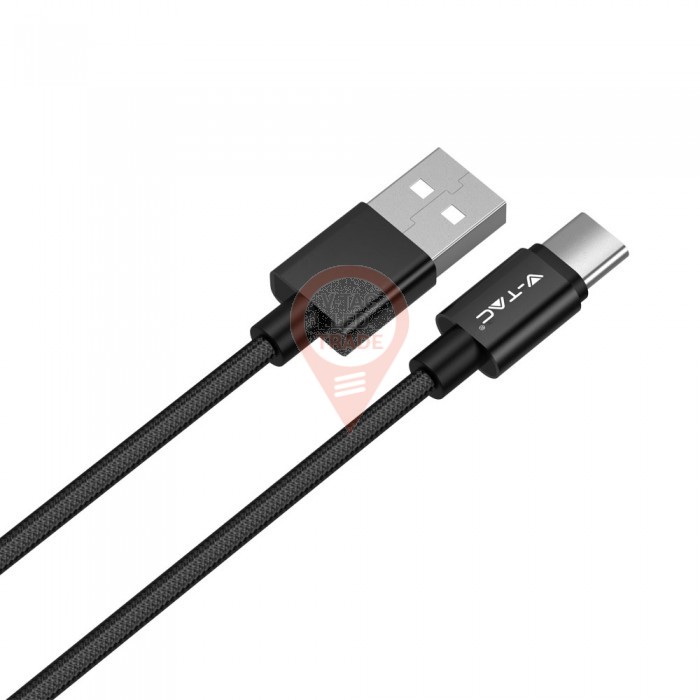 1m. Type C USB Cable Black - Platinum Series