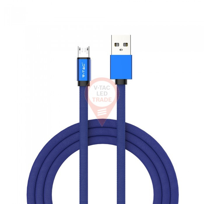 1m. Micro USB Cable Blue - Ruby Series