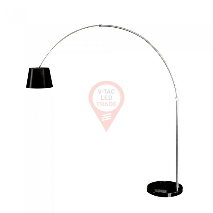 LED Floor Lamp E27 Black Lamp Shade