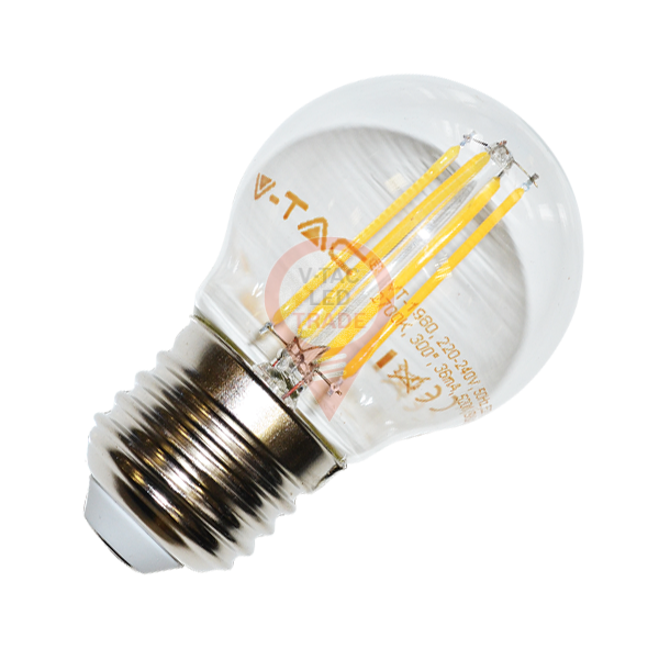 LED Bulb - 4W Filament E27 G45 Warm White 
