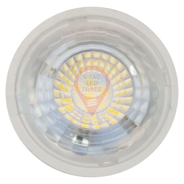 LED Spotlight - 7W GU10 Plastic with Lens White Dimmable