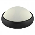 12W Dome Light Full Oval Black Body Waterproof Warm White