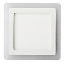 12W+3W LED Surface Panel - Square Natural White