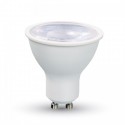 LED Spotlight - 8W GU10 White Plastic, Warm White