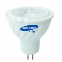 LED Spotlight SAMSUNG CHIP - GU5.3 6.5W MR16 Ripple Plastic Lens Cover 110` 3000K