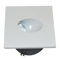 3W LED Downlight Steplight Square - White Body, Natural White