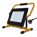 100W LED Floodlight with Stand And EU Plug Black Body SMD Natural White 