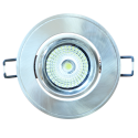 5W LED Downlight Adjustable Round - Satin Nickel Body, White