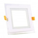 6W LED Mini Panel Glass - Square, Natural White