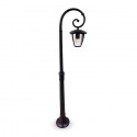 Garden Pole Lamp 1pc. E27 Bulb 1365mm Rainproof Black