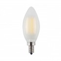 Filament LED Candle White cover Bulb - 4W E14 White
