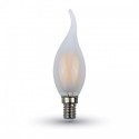 LED Bulb - 4W Filament E14 Frost Cover Candle Flame Warm White Dimmable