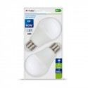LED Bulb - 9W E27 A60 Thermoplastic 3 Step Dimming Warm White 2 pcs Blister Pack