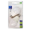 LED Bulb - 9W E27 A60 Thermoplastic Natural White 2PCS/PACK                          