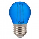 LED Bulb - 2W Filament E27 G45 Blue Color 