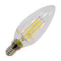 Filament LED Candle Bulb - 4W E14 White
