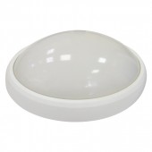 8W Dome Light Oval White Body White Waterproof 