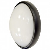 8W Dome Light Oval Black Body Warm White Waterproof 