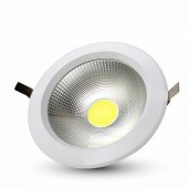 10W LED COB Downlight Round White