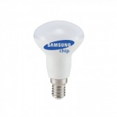 LED Bulb - SAMSUNG Chip 6W E14 R50 Plastic 6400K
