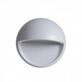 3W LED Step Light Grey Body Round Natural White