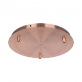 Steel Canopy D300*H25mm With 3 Holes On Surface Red Copper