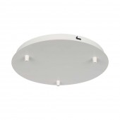 Steel Canopy D300*H25mm With 3 Holes On Surface - Matt White