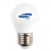 LED Bulb - SAMSUNG CHIP 4.5W E27 A++ G45 Plastic Warm White
