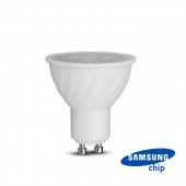 LED Spotlight SAMSUNG Chip GU10 6.5W Ripple Plastic 38°D 3000K