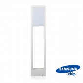 10W LED Bollard Lamp SAMSUNG Chip White Body IP65 3000K