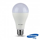 LED Bulb SAMSUNG Chip 17W E27 A65 Plastic 4000K Dimmable