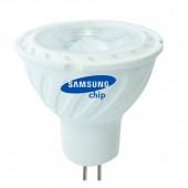 LED Spotlight SAMSUNG CHIP - GU5.3 6.5W MR16 Ripple Plastic Lens Cover 110` 6400K